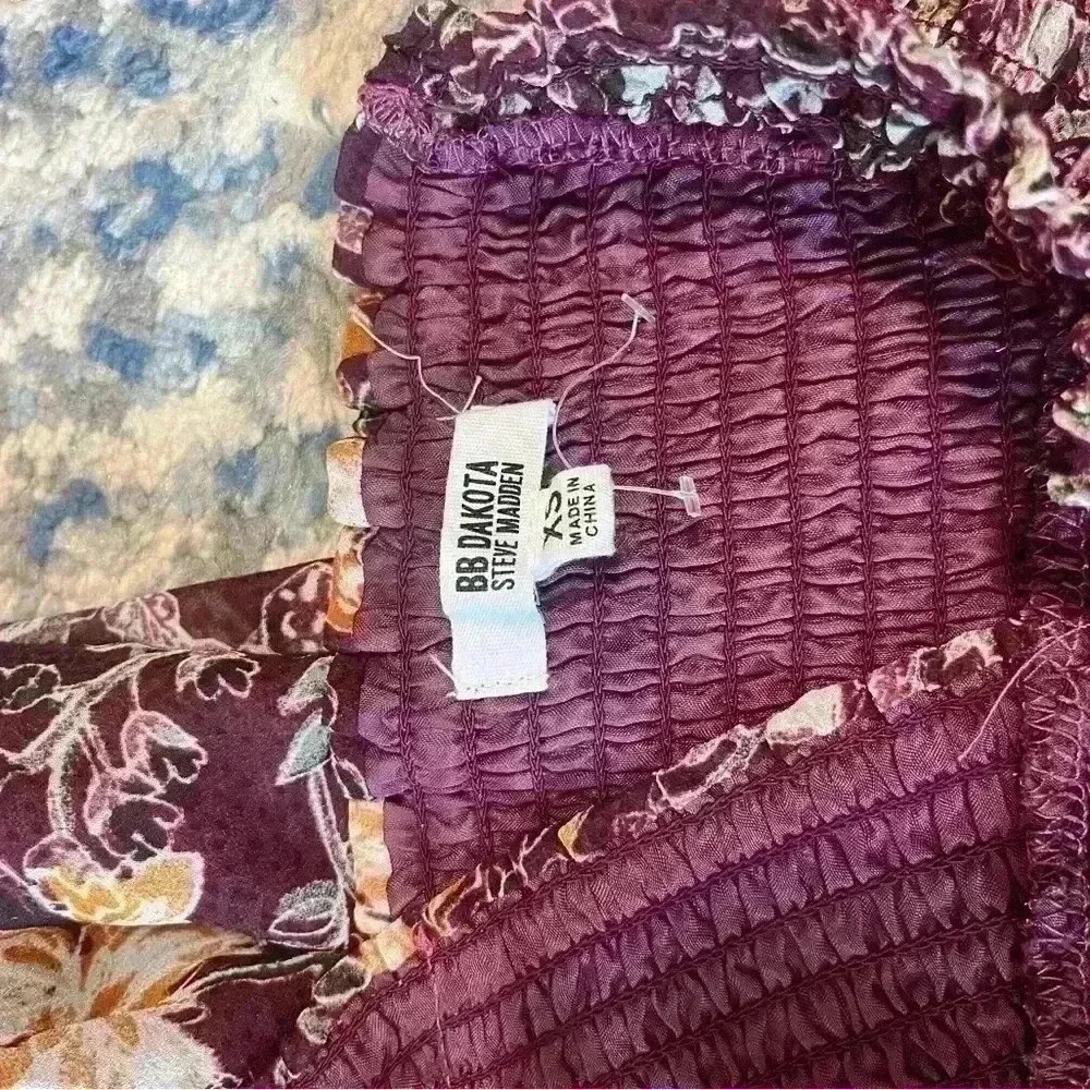NWOT BB Dakota smocked tiered maxi dress - Picture 2 of 3